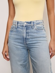 Good American Blue Standard Barrel 100% Cotton Jeans - Image 7 of 11