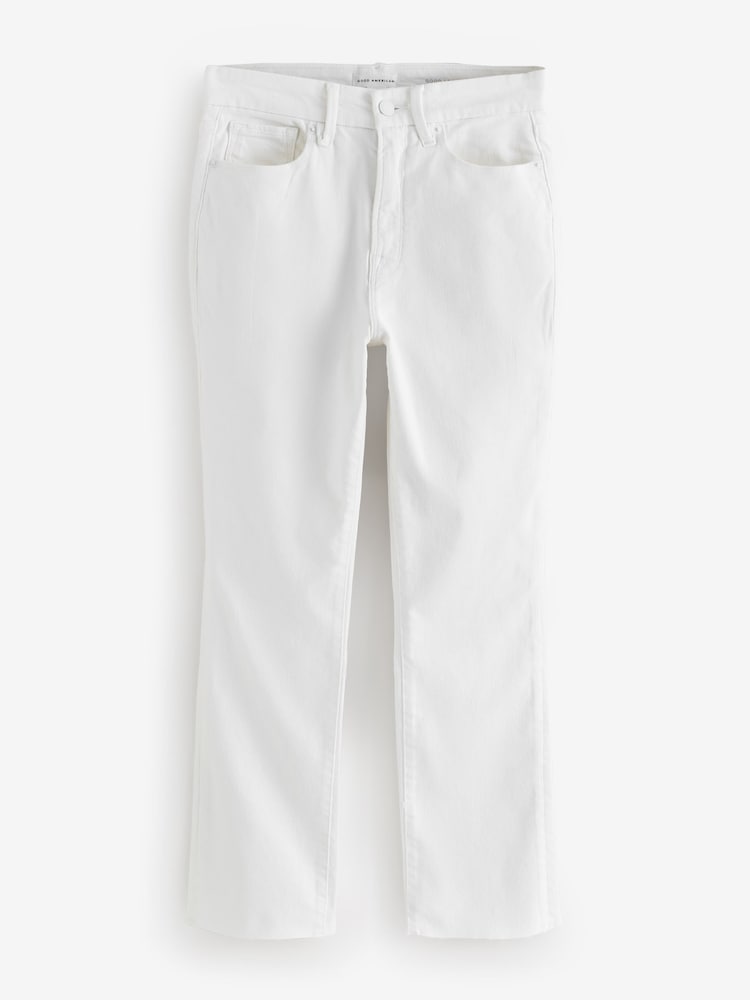 Good American White 100% Cotton Legs Straight Jeans - Image 1 of 1
