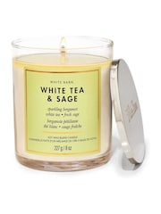 Bath & Body Works White Tea and Sage Single Wick Candle - Image 1 of 1
