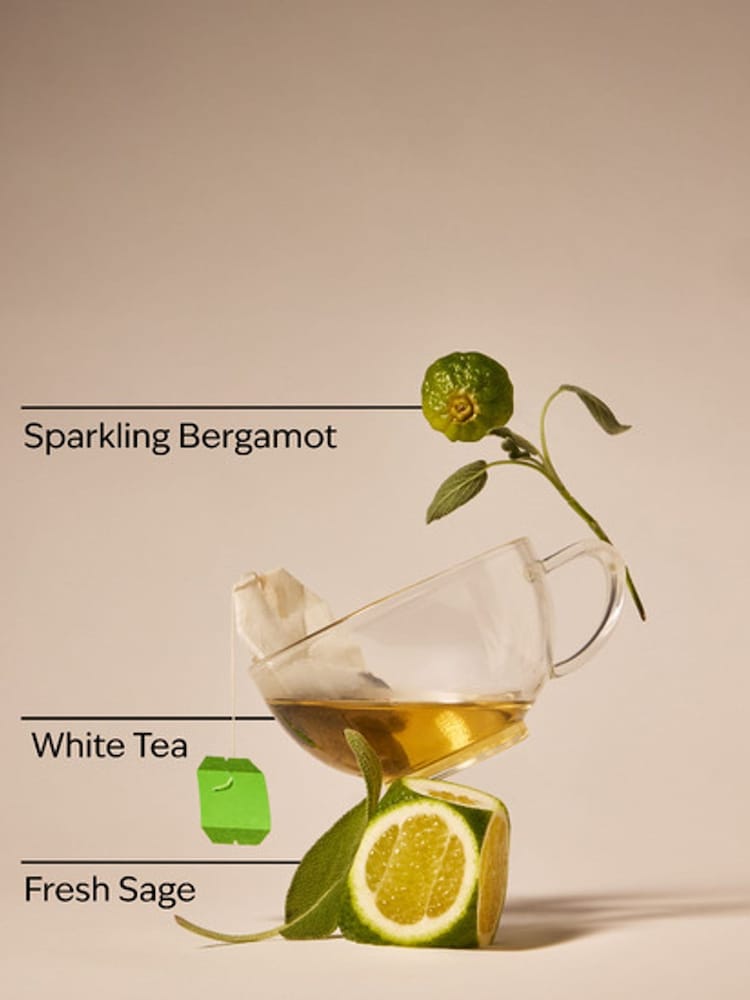 Bath & Body Works White Tea and Sage Single Wick Candle 227g - Image 2 of 2 Bath & Body Works White Tea and Sage Single Wick Candle 227g - Image 2 of 2