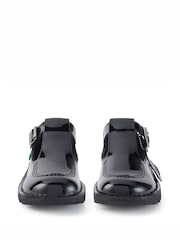 Kickers Black T Bar Patent Shoes - Image 4 of 6