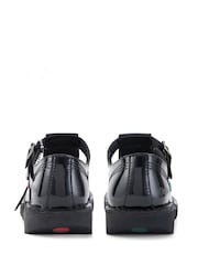 Kickers Black T Bar Patent Shoes - Image 5 of 6