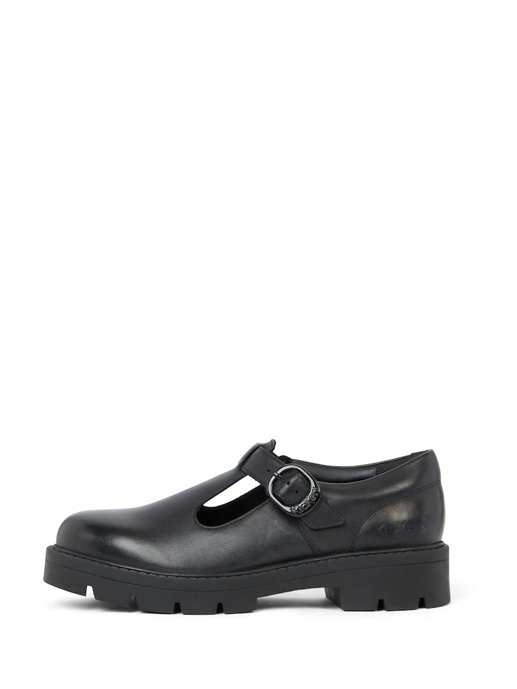 Kickers Black Kori T-Bar Shoes - Image 2 of 6 Kickers Black Kori T-Bar Shoes - Image 2 of 6