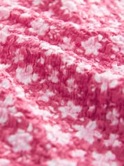 Pink/Red Floral Textured Flared Leggings (3-16yrs) - Image 9 of 9