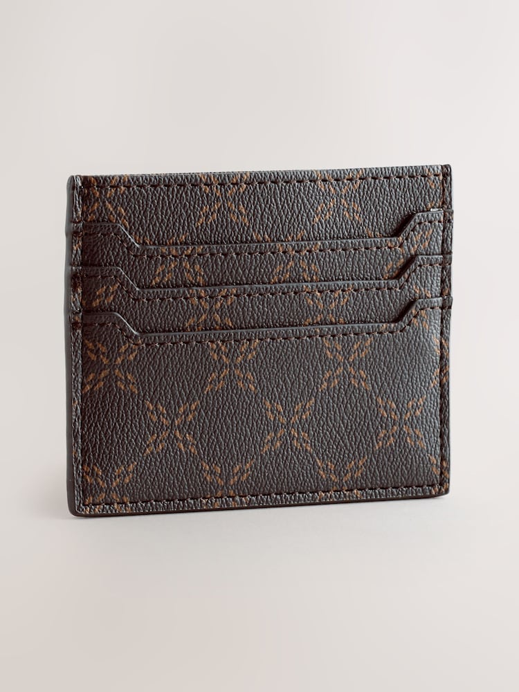 Brown Black/White Card Holder - Image 1 of 4