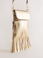 Metallic Fringe Phone Bag - Image 4 of 5