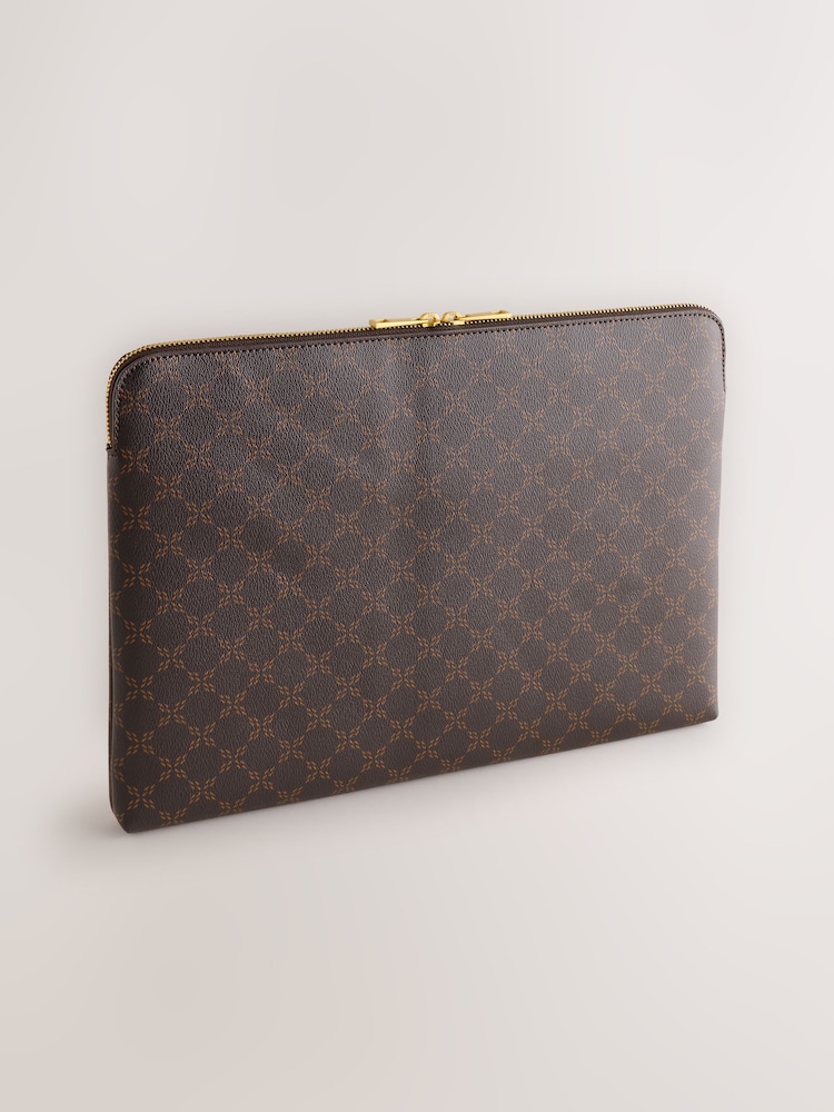Brown Monogram Zip Around Laptop Case - Image 1 of 5