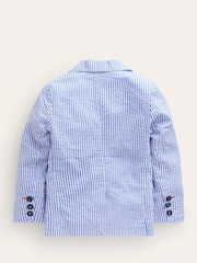 Boden Blue Seersucker 100% Cotton Blazer - Image 2 of 3