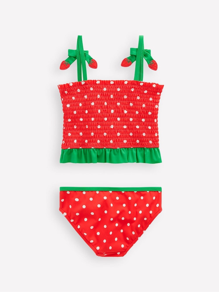 Boden Red Smocked Tankini Set - Image 2 of 3