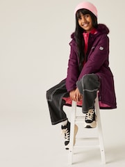 Regatta Purple Fabrizia II Heavyweight Water Replellent Coat - Image 1 of 9