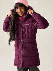 Regatta Purple Fabrizia II Heavyweight Water Replellent Coat - Image 5 of 9