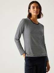 Regatta Blue Federica Long Sleeve Top - Image 1 of 8