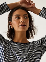 Regatta Blue Federica Long Sleeve Top - Image 5 of 8