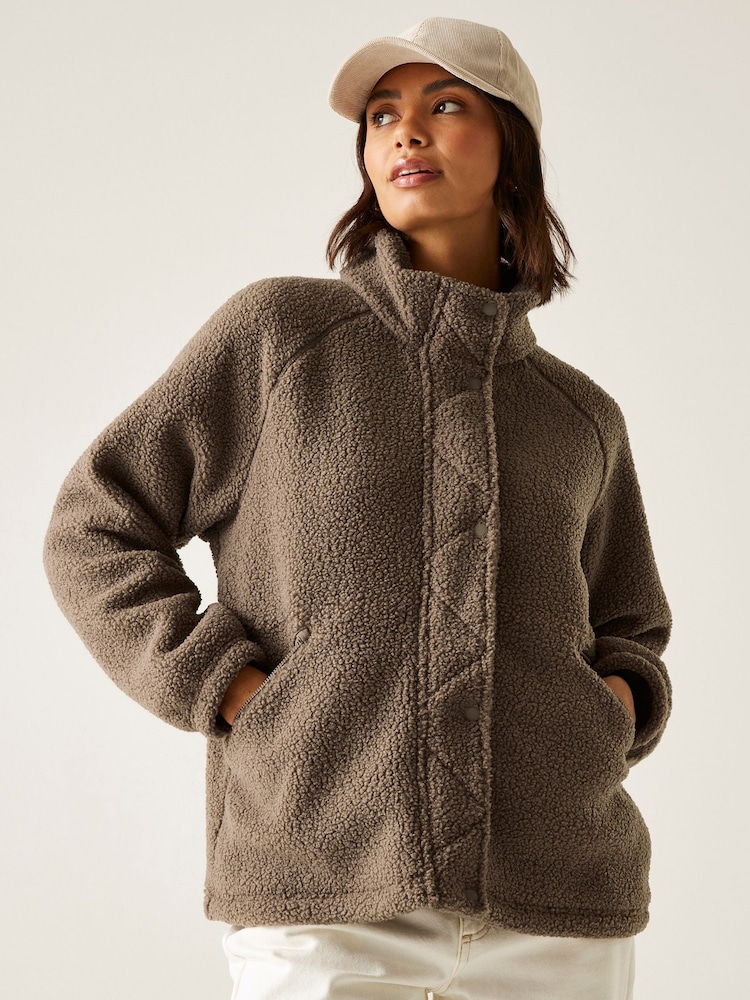 Regatta Brown Emilica Borg Fleece - Image 1 of 9 Regatta Brown Emilica Borg Fleece - Image 1 of 9