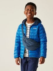 Regatta Blue Junior Hooded Marizion Midweight Water Repellent Jacket - Image 1 of 6