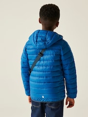 Regatta Blue Junior Hooded Marizion Midweight Water Repellent Jacket - Image 2 of 6