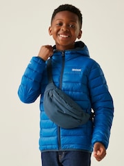Regatta Blue Junior Hooded Marizion Midweight Water Repellent Jacket - Image 4 of 6