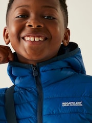 Regatta Blue Junior Hooded Marizion Midweight Water Repellent Jacket - Image 5 of 6