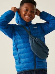 Regatta Blue Junior Hooded Marizion Midweight Water Repellent Jacket - Image 6 of 6