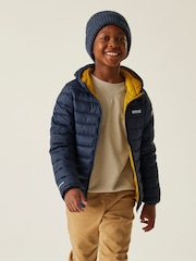 Regatta Blue Junior Hooded Marizion Midweight Water Repellent Jacket - Image 1 of 6