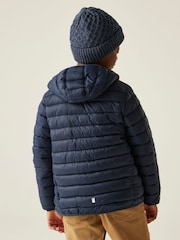 Regatta Blue Junior Hooded Marizion Midweight Water Repellent Jacket - Image 2 of 6