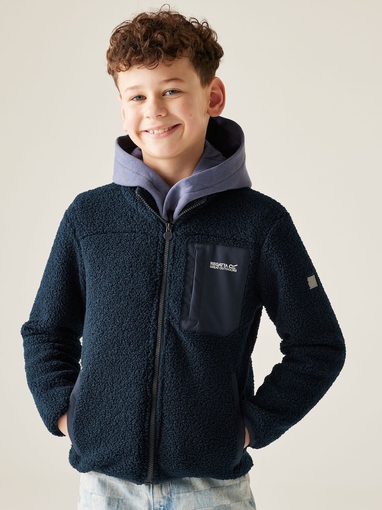 Regatta Blue Junior Frankie Warm Full Zip Fleece - Image 1 of 9