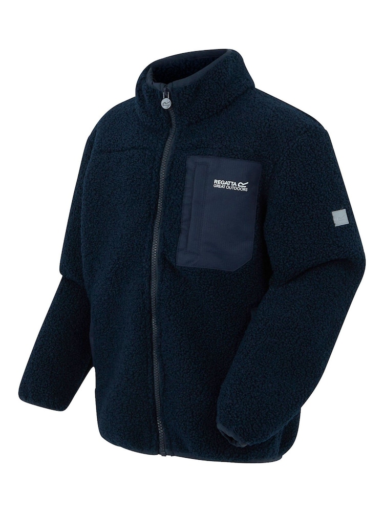 Regatta Navy Blue Junior Frankie Warm Full Zip Fleece - Image 10 of 10 Regatta Navy Blue Junior Frankie Warm Full Zip Fleece - Image 10 of 10