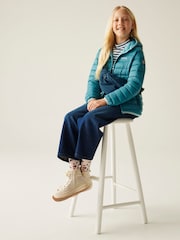 Regatta Blue Junior Hooded Marizion Midweight Water Repellent Jacket - Image 3 of 6