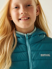 Regatta Blue Junior Hooded Marizion Midweight Water Repellent Jacket - Image 5 of 6