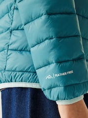 Regatta Blue Junior Hooded Marizion Midweight Water Repellent Jacket - Image 6 of 6