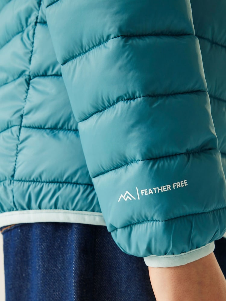 Regatta Blue Junior Hooded Marizion Midweight Water Repellent Jacket - Image 6 of 6