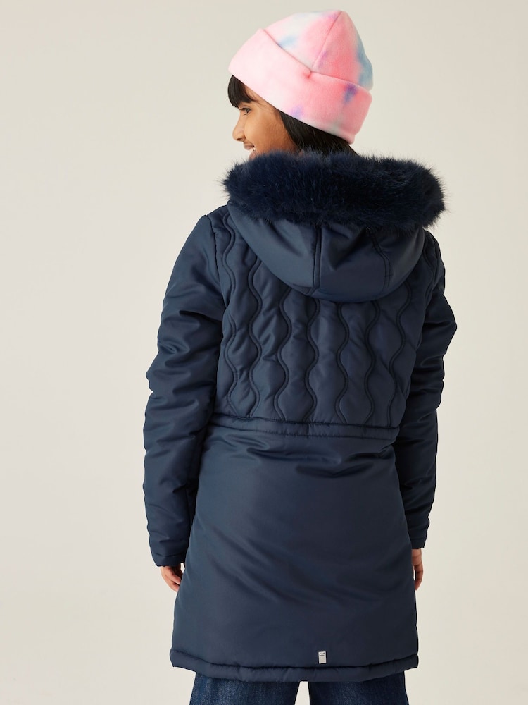 Regatta Blue Fabrizia II Heavyweight Water Replellent Coat - Image 2 of 9