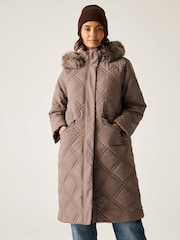 Regatta Brown Freyla Heavyweight Water Repellent Coats - Image 1 of 9