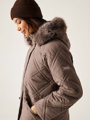 Regatta Brown Freyla Heavyweight Water Repellent Coats - Image 6 of 9