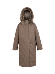 Regatta Brown Freyla Heavyweight Water Repellent Coats - Image 7 of 9