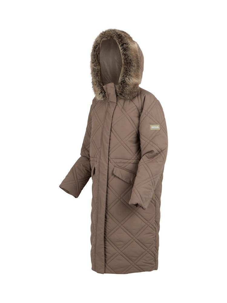 Regatta Brown Freyla Heavyweight Water Repellent Coats - Image 9 of 9
