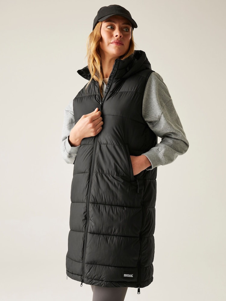 Regatta Black Ganella Heavyweight Water Repellent Gilet - Image 2 of 9 Regatta Black Ganella Heavyweight Water Repellent Gilet - Image 2 of 9