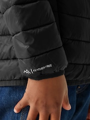 Regatta Black Junior Hooded Marizion Midweight Water Repellent Jacket - Image 6 of 6