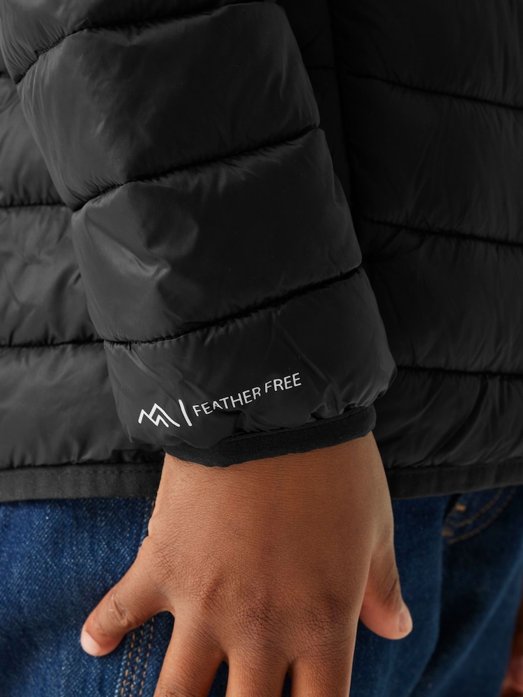 Regatta Black Junior Hooded Marizion Midweight Water Repellent Jacket - Image 6 of 6 Regatta Black Junior Hooded Marizion Midweight Water Repellent Jacket - Image 6 of 6