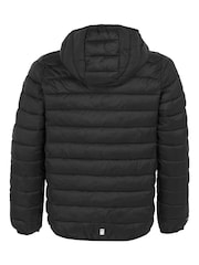 Regatta Black Junior Hooded Marizion Midweight Water Repellent Jacket - Image 8 of 8