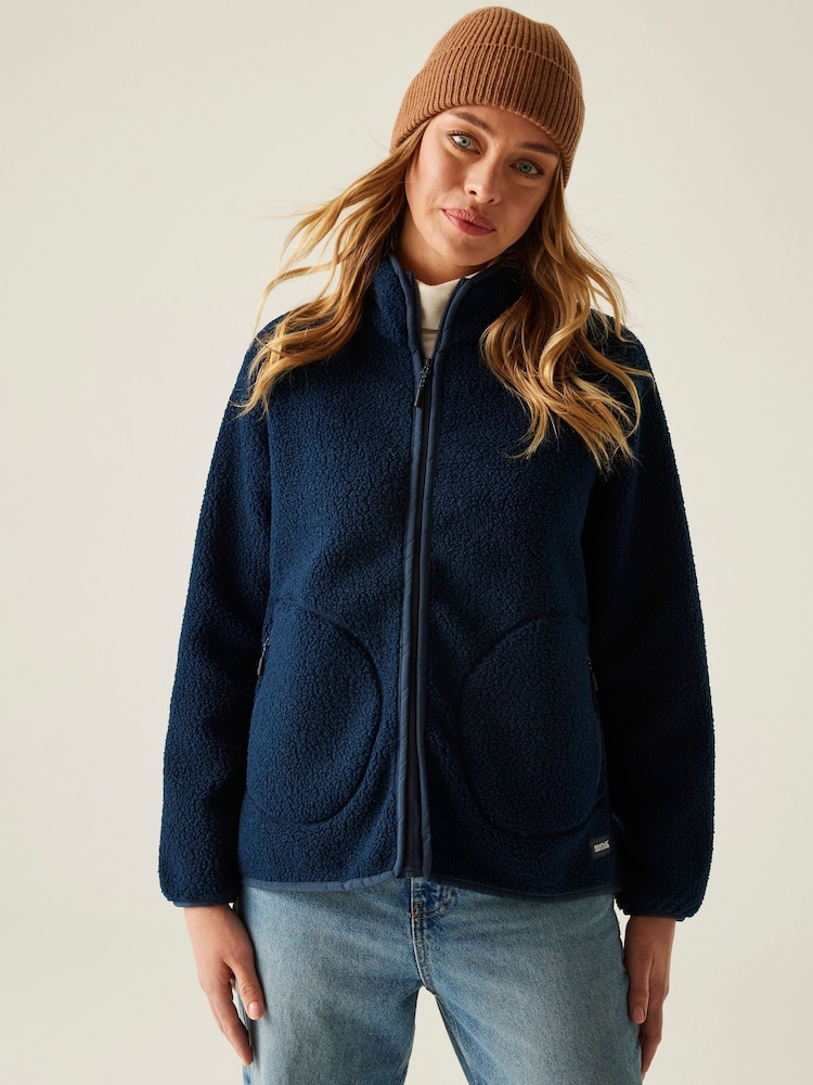 Regatta Blue Frankie Borg Full Zip Fleece - Image 1 of 8 Regatta Blue Frankie Borg Full Zip Fleece - Image 1 of 8