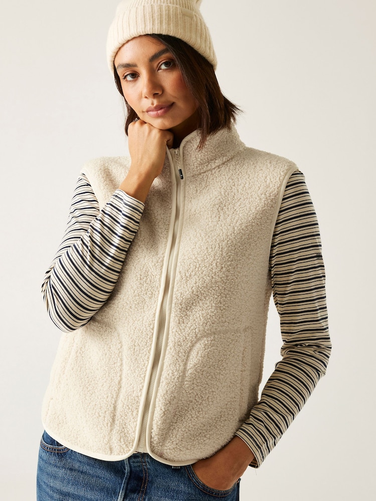 Regatta Cream Frankie Borg Bodywarmer Fleece - Image 1 of 8