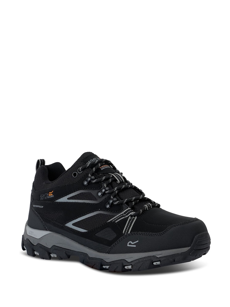 Regatta Black Holcombe III Low Waterproof Shoes - Image 2 of 6 Regatta Black Holcombe III Low Waterproof Shoes - Image 2 of 6
