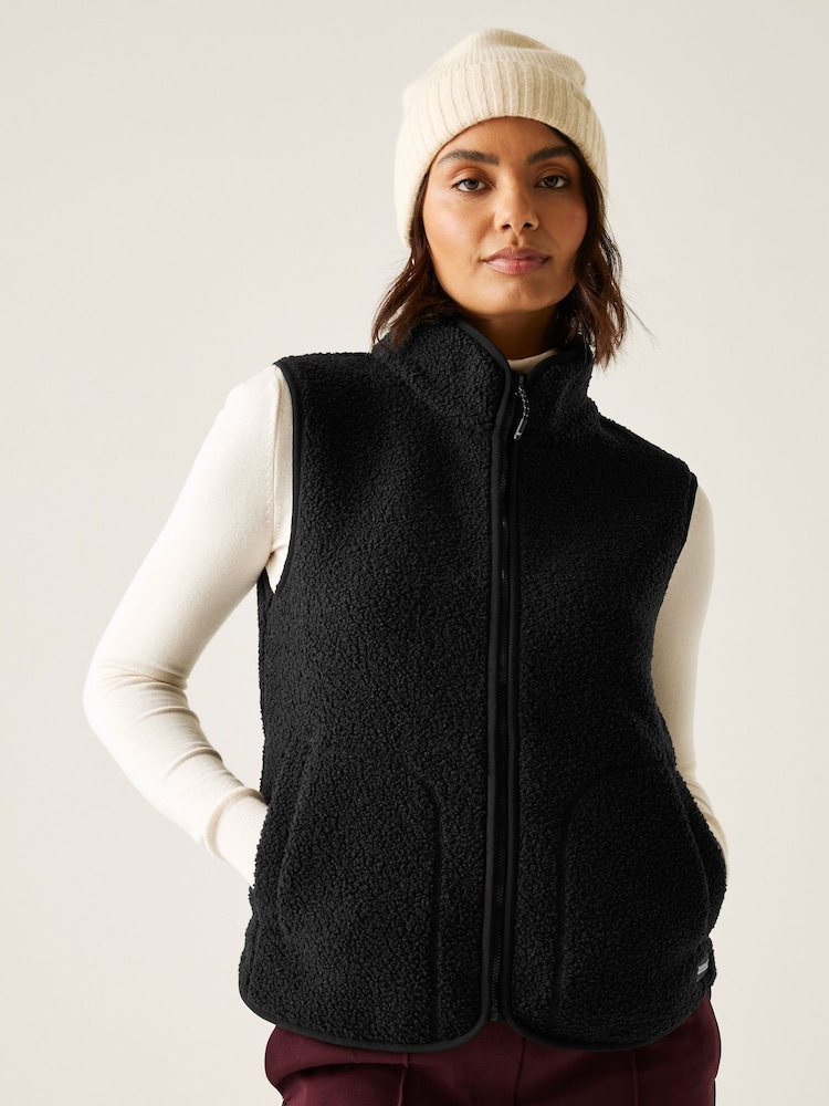 Regatta Black Frankie Borg Bodywarmer Fleece - Image 1 of 9