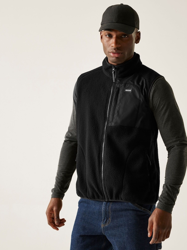 Regatta Black Frankie Borg Fleece Bodywarmer - Image 2 of 7
