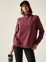 Regatta Red Demmi Half Zip soft touch Fleece - Image 3 of 9