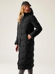 Regatta Black Eloria Heavyweight Water Repellent Stretch Coat - Image 3 of 9