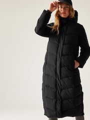 Regatta Black Eloria Heavyweight Water Repellent Stretch Coat - Image 4 of 9