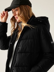 Regatta Black Eloria Heavyweight Water Repellent Stretch Coat - Image 6 of 9