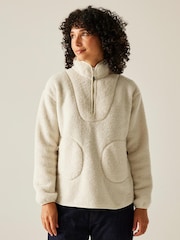 Regatta Cream Frankie Borg Half Zip Fleece - Image 1 of 5